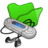 Folder green mymusic Icon